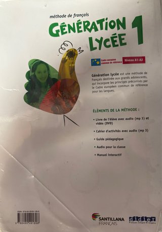 GENERATION LYCEE A1/A2 ELEVE+CD+DVD