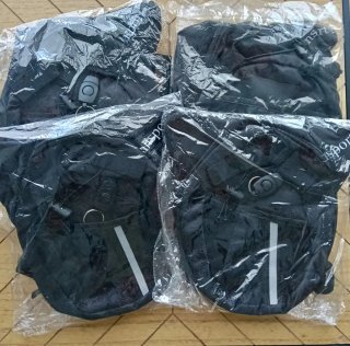 Pernera Moto Negra Impermeable