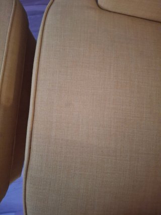 Set IKEA STRANDMON amarillo - Sillón + Reposapiés