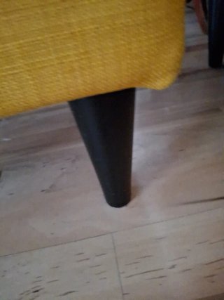 Set IKEA STRANDMON amarillo - Sillón + Reposapiés