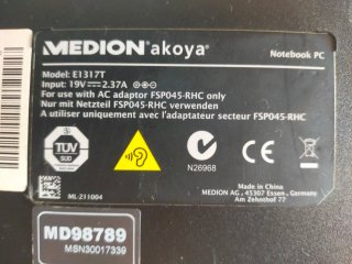 Portátil Medion Akoya E1317T