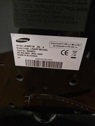 TV LCD Samsung 26 Negra y Azul
