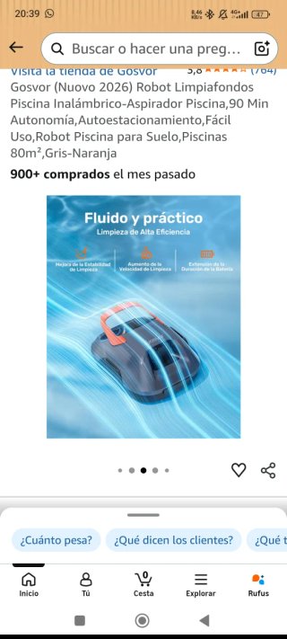 Robot Limpiafondos Gosvor Piscina sin estrenar