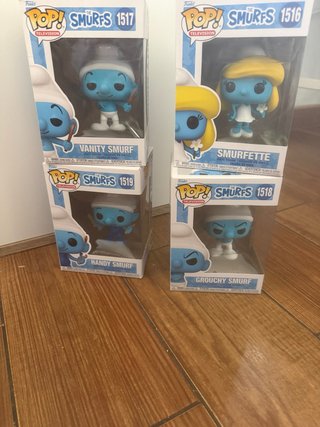 Funko Pop Smurfs 4 Figuras