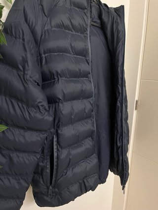 Chaqueta acolchada azul de zara