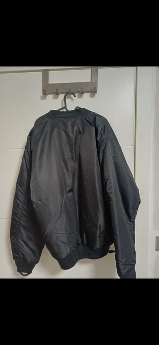 Chaqueta Bomber Brandit Negra Naranja