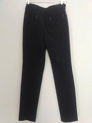 Pantalones rectos negros talla 38