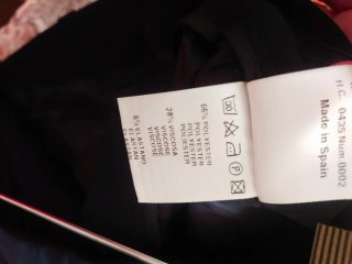 Pantalones rectos negros talla 38