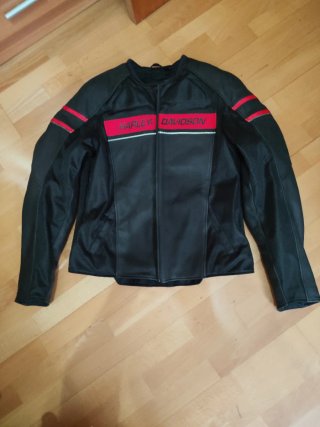 Chaqueta Harley-Davidson Cuero Negra/Roja