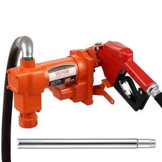 Fuel Transfer Pump, 12V DC 16 GPM 1/4 HP, Gasoline