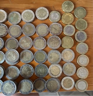 Colección monedas 2 euros, 1€, 0,50€