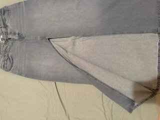Pantalon tejano vaquero gris Zara Talla M