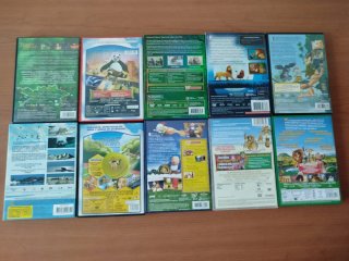 Lote 10 DVDs Películas Infantiles Animadas