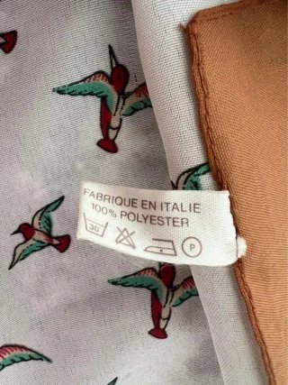 Pañuelo Ted Lapidus Paris estampado de pajaritos