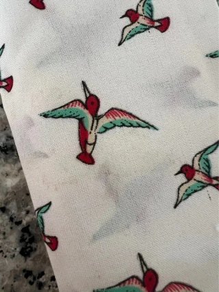 Pañuelo Ted Lapidus Paris estampado de pajaritos