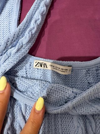 Conjunto crochet Zara azul