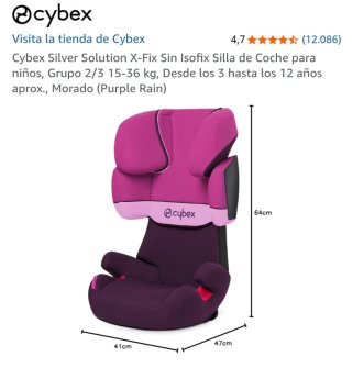 Silla de coche Cybex Silver Solution X-Fix