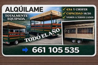 Alquiler de remolque jardinera