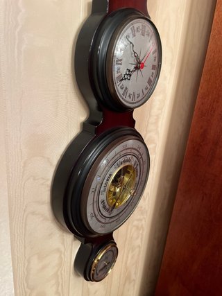 Reloj Barómetro Antiguo Vintage