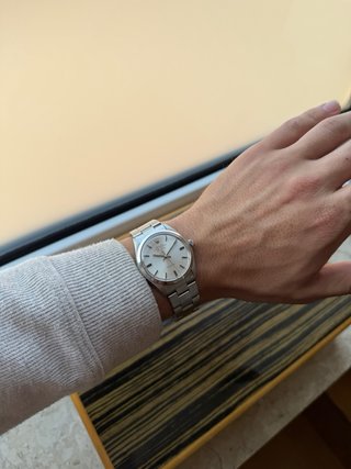 Rolex Air-King Vintage 5500 Plata 34mm