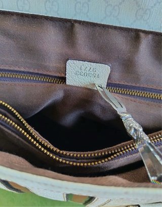 Bolso Gucci Original Beige/Blanco con Certificado