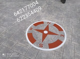 Pavimento impreso imitación piedra