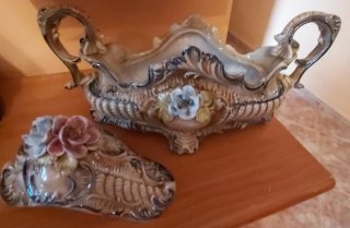 Sopera cerámica italiana floral