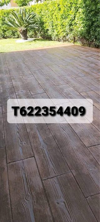 Pavimento Impreso Estilo Madera