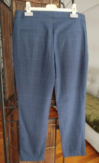 Pantalón de vestir azul ZARA T.38
