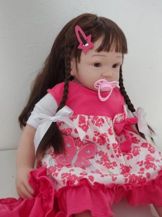 Bambola tipo Reborn 60 cm