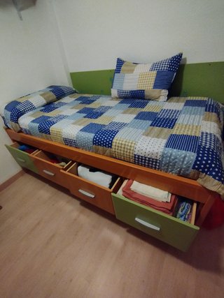 Cama nido madera con cajones