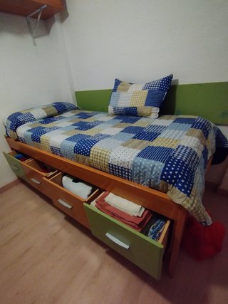 Cama nido madera con cajones