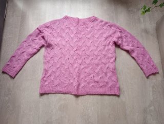 Jersey rosa trenzado