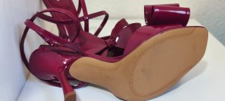 Sandalias Zara Moradas con Lazo