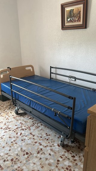 Cama ortopédica articulada eléctrica sin colchón