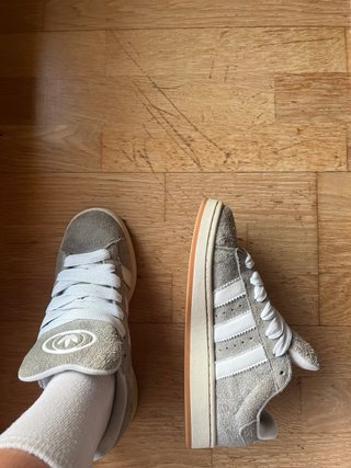 Adidas Campus Grises Talla 42 + Cordones grises