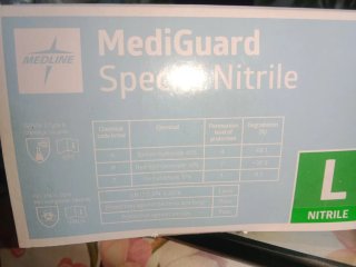 Guantes Nitrilo sanitario Talla L Sin Polvo