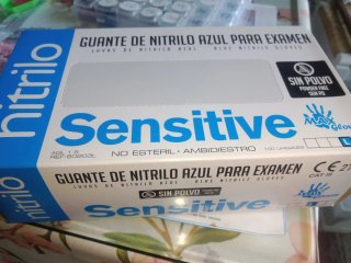 Guantes Nitrilo sanitario Talla L Sin Polvo