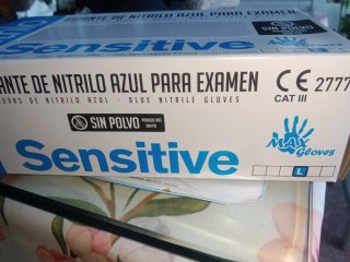 Guantes Nitrilo sanitario Talla L Sin Polvo