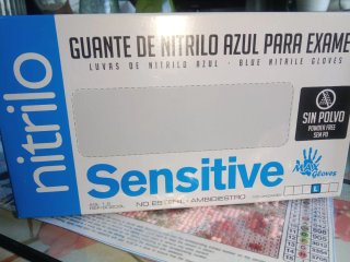 Guantes Nitrilo sanitario Talla L Sin Polvo