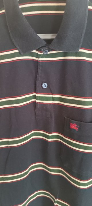 Polo Burberry Vintage Rayas Talla L