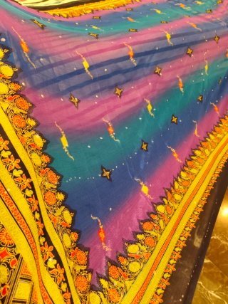 Pareo fluido XXL multicolor