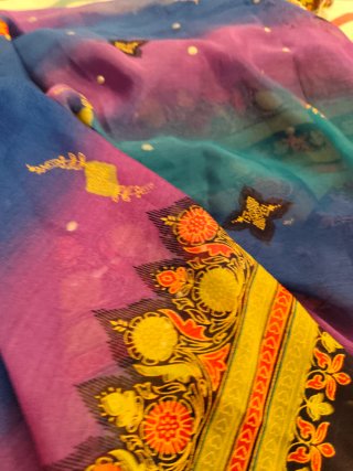 Pareo fluido XXL multicolor