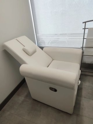 Sillón reclinable pedicura/spa blanco