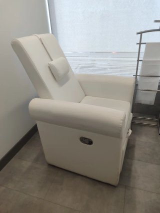 Sillón reclinable pedicura/spa blanco