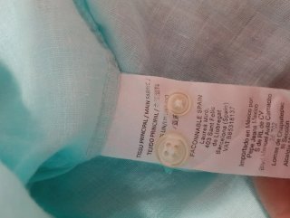 Camisa Lino Faconnable Verde Menta Talla L