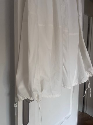 Falda globo Zara blanca