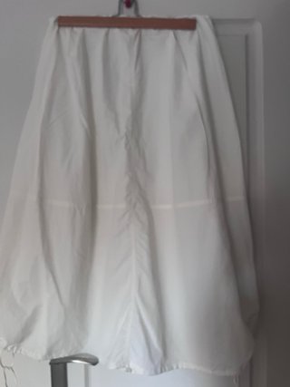 Falda globo Zara blanca