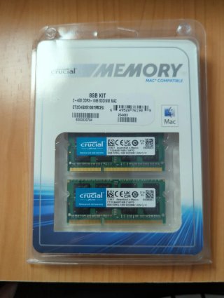2x8GB Crucial DDR3L 1600MHz SO-DIMM (16GB)