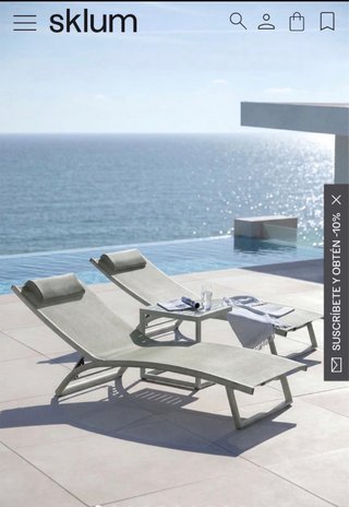 Pack 2 Tumbonas Dulem Aluminio Reclinables